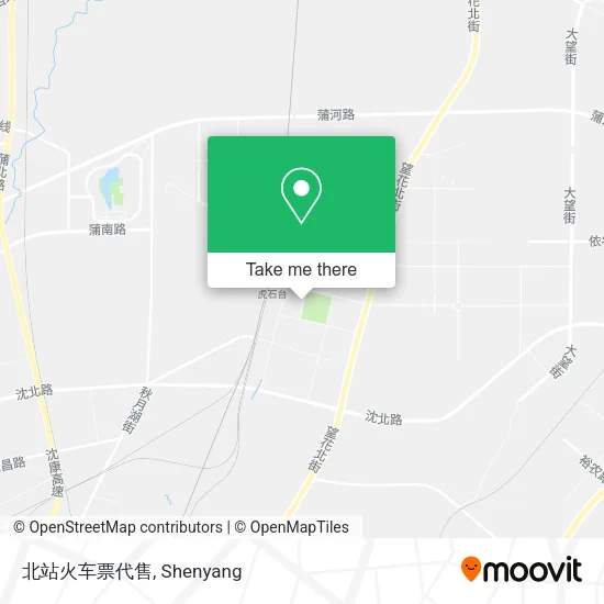 北站火车票代售 map