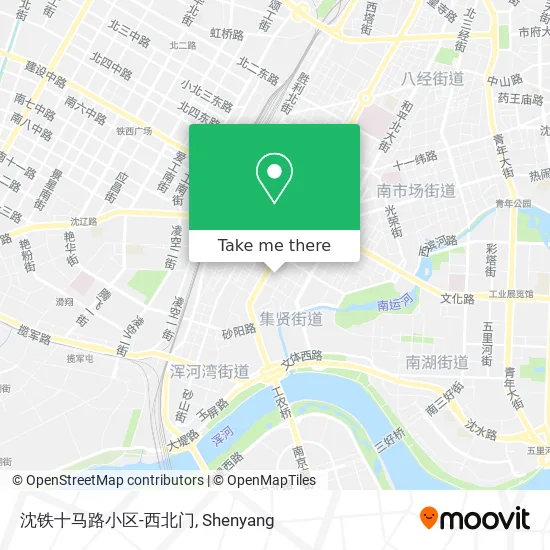 沈铁十马路小区-西北门 map