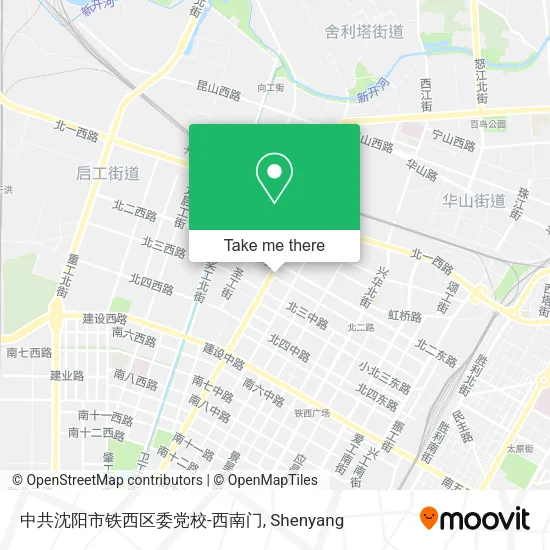 中共沈阳市铁西区委党校-西南门 map
