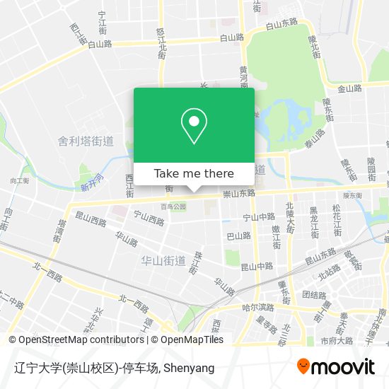 辽宁大学(崇山校区)-停车场 map