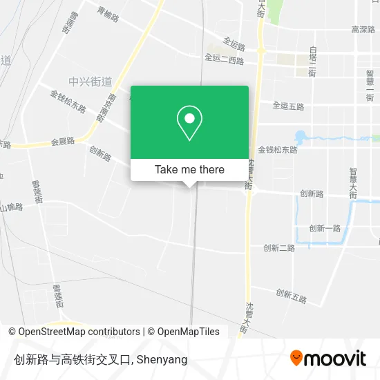 创新路与高铁街交叉口 map