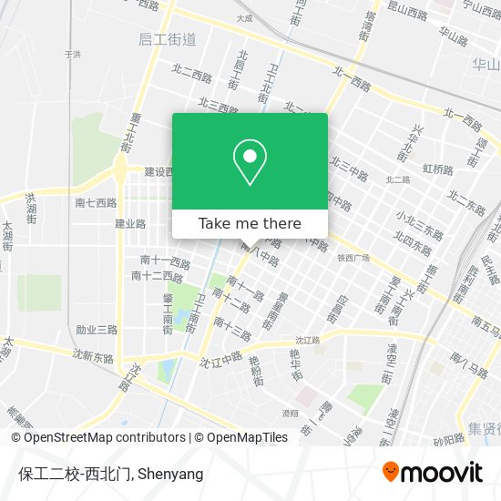 保工二校-西北门 map
