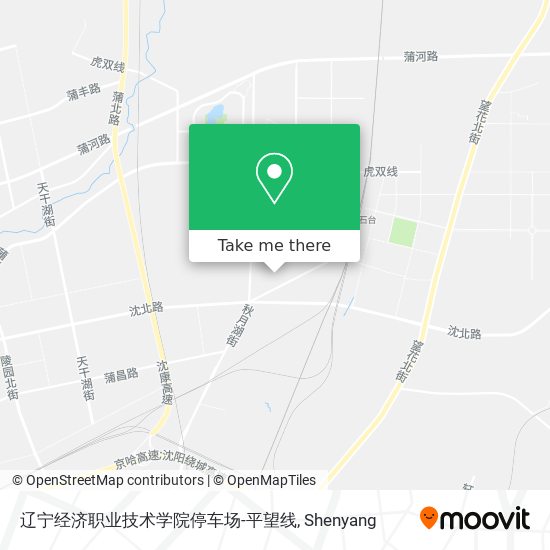 辽宁经济职业技术学院停车场-平望线 map