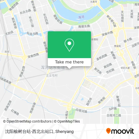 沈阳榆树台站-西北出站口 map
