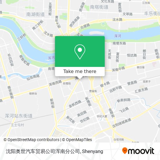 沈阳奥世汽车贸易公司浑南分公司 map