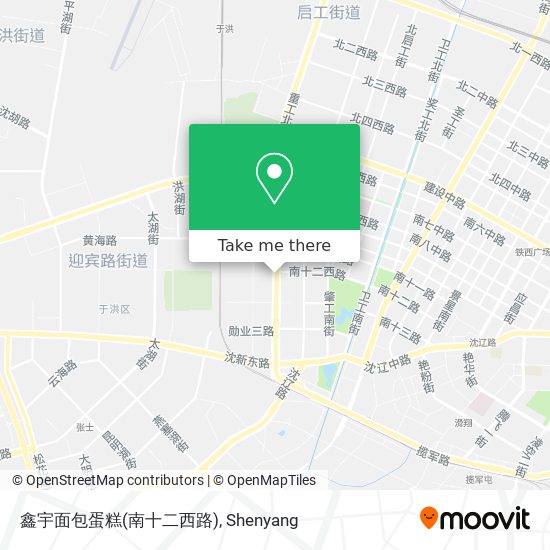 鑫宇面包蛋糕(南十二西路) map