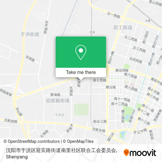 沈阳市于洪区迎宾路街道南里社区联合工会委员会 map