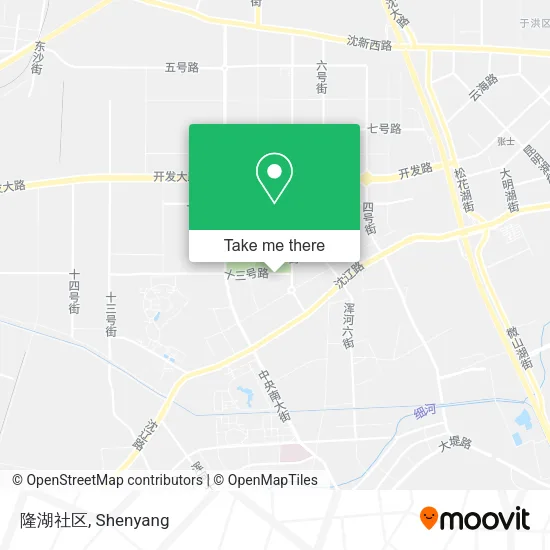 隆湖社区 map