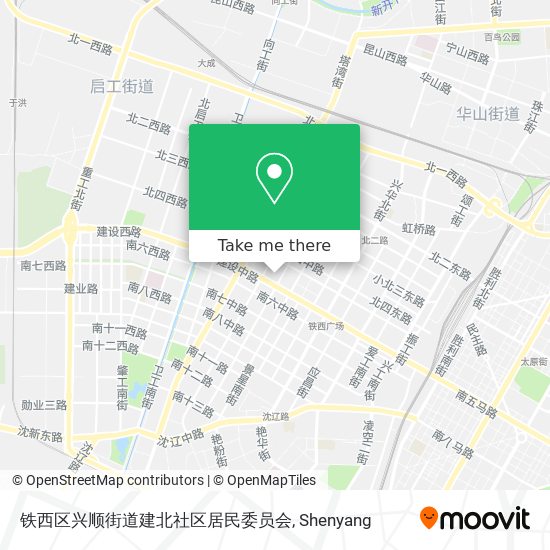 铁西区兴顺街道建北社区居民委员会 map