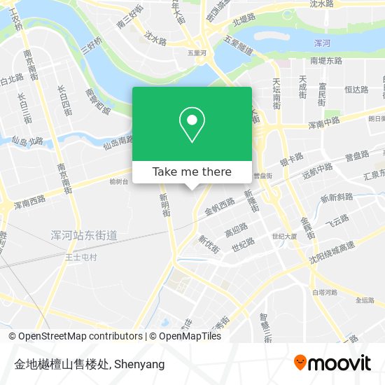 金地樾檀山售楼处 map