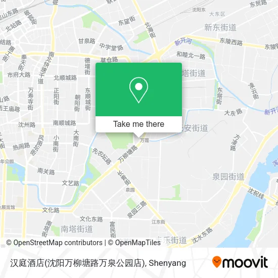 汉庭酒店(沈阳万柳塘路万泉公园店) map