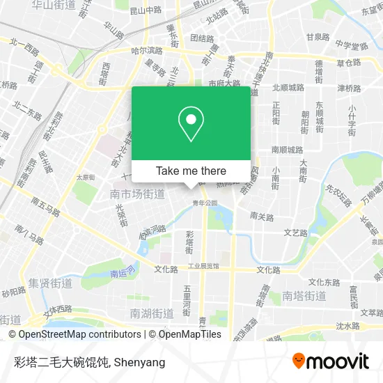 彩塔二毛大碗馄饨 map