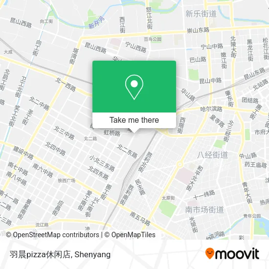 羽晨pizza休闲店 map