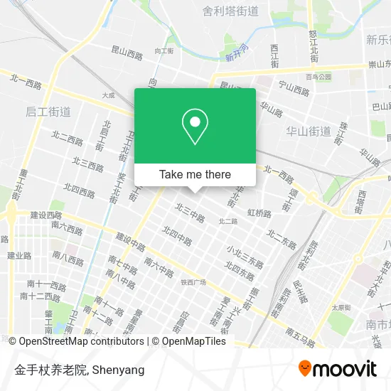 金手杖养老院 map