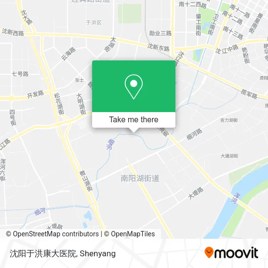 沈阳于洪康大医院 map