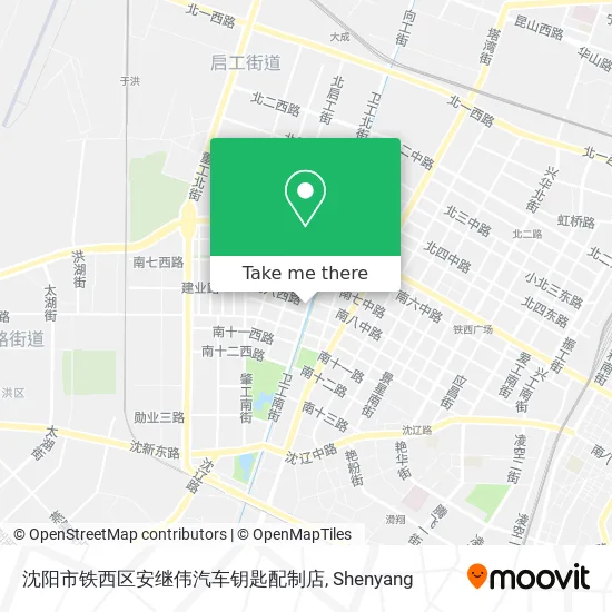沈阳市铁西区安继伟汽车钥匙配制店 map