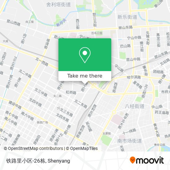 铁路里小区-26栋 map