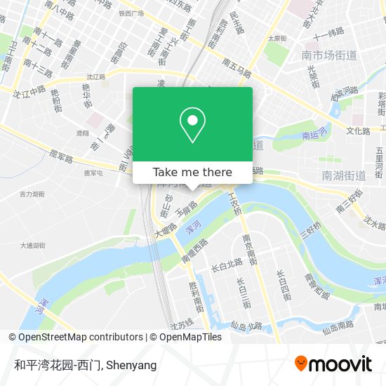 和平湾花园-西门 map