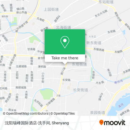 沈阳瑞峰国际酒店-洗手间 map