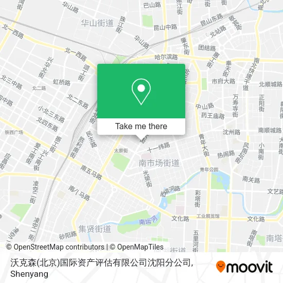 沃克森(北京)国际资产评估有限公司沈阳分公司 map