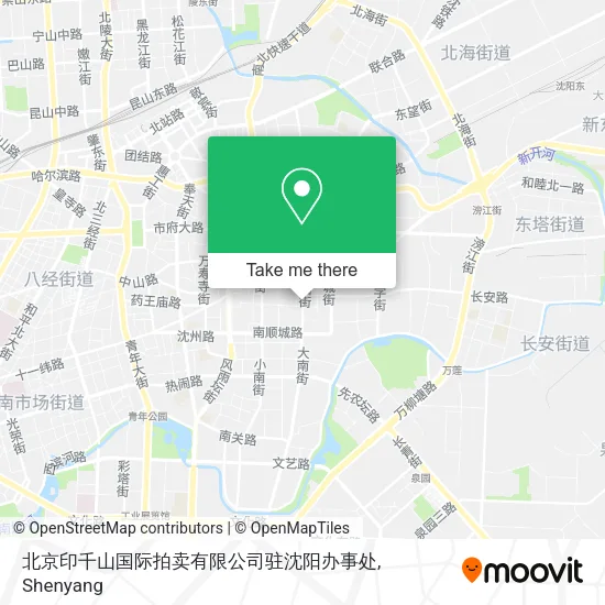 北京印千山国际拍卖有限公司驻沈阳办事处 map