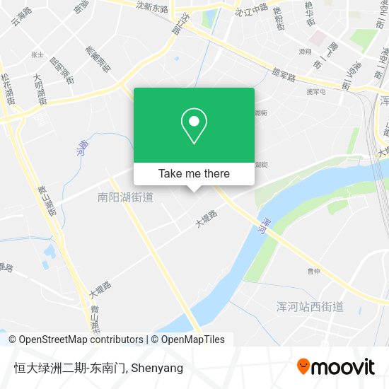 恒大绿洲二期-东南门 map