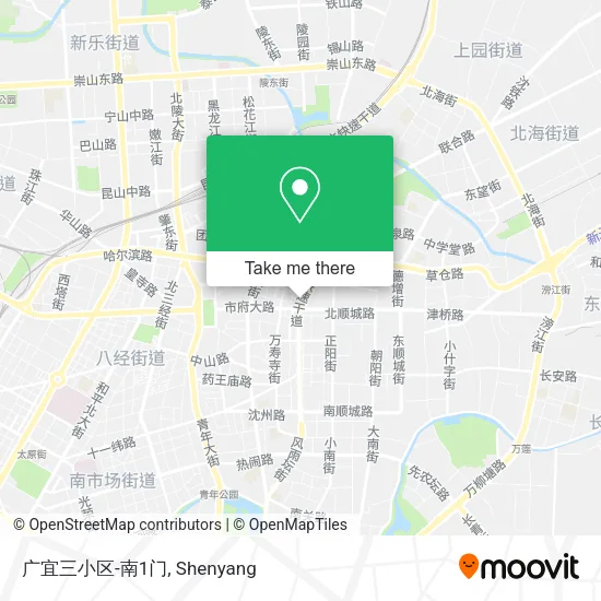 广宜三小区-南1门 map