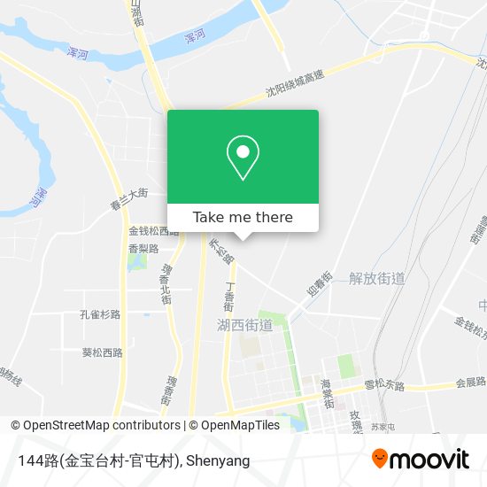 144路(金宝台村-官屯村) map