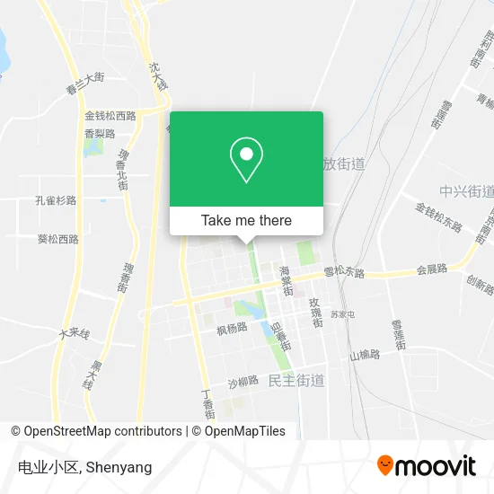 电业小区 map