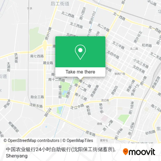 中国农业银行24小时自助银行(沈阳保工街储蓄所) map