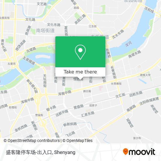 盛客隆停车场-出入口 map