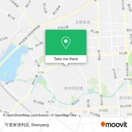 可爱家便利店 map