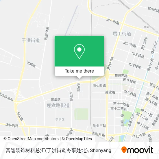 富隆装饰材料总汇(于洪街道办事处北) map