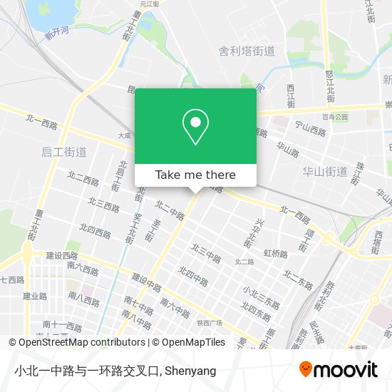 小北一中路与一环路交叉口 map