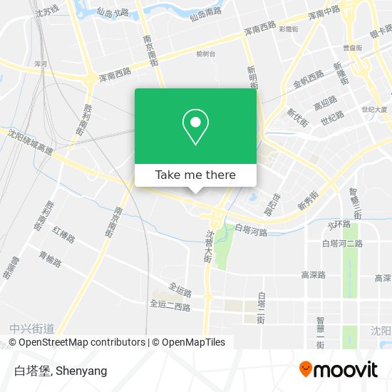 白塔堡 map