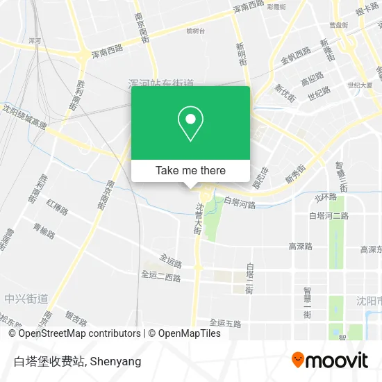 白塔堡收费站 map