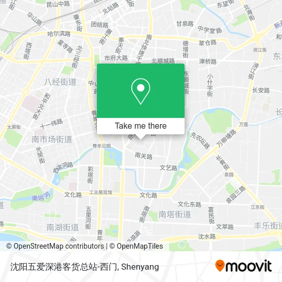 沈阳五爱深港客货总站-西门 map