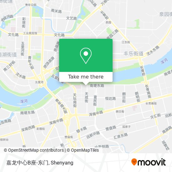 嘉龙中心B座-东门 map