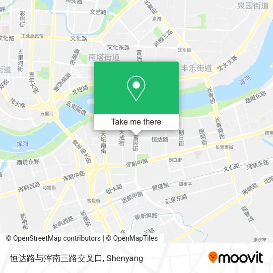 恒达路与浑南三路交叉口 map