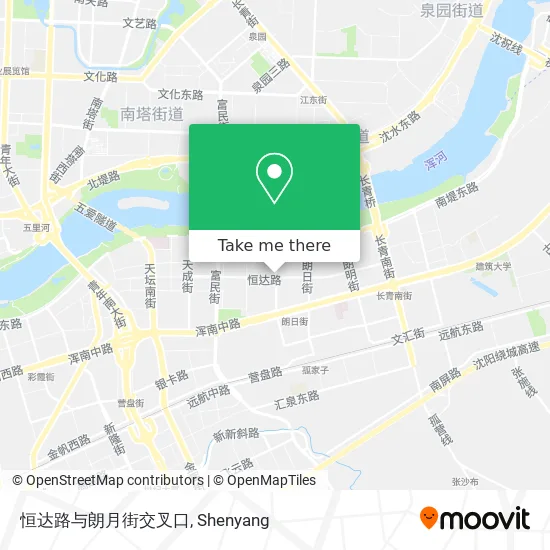 恒达路与朗月街交叉口 map