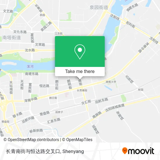 长青南街与恒达路交叉口 map