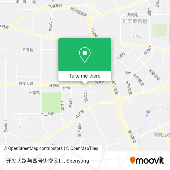 开发大路与四号街交叉口 map