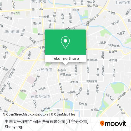 中国太平洋财产保险股份有限公司(辽宁分公司) map