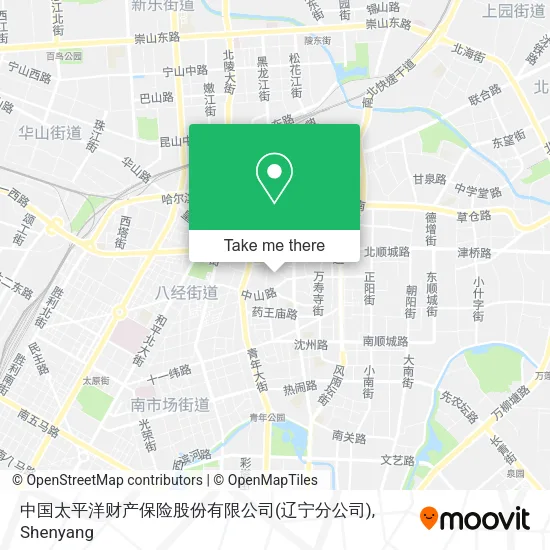 中国太平洋财产保险股份有限公司(辽宁分公司) map