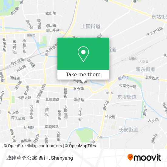 城建草仓公寓-西门 map