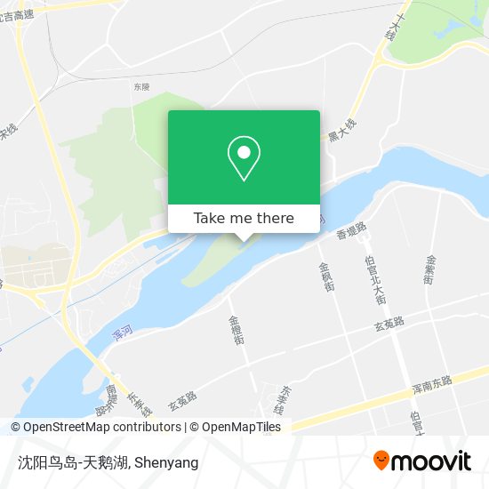 沈阳鸟岛-天鹅湖 map