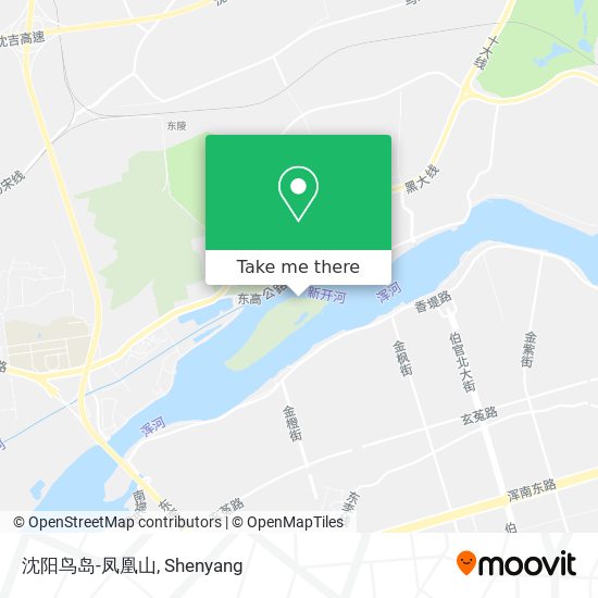 沈阳鸟岛-凤凰山 map