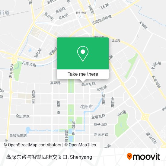 高深东路与智慧四街交叉口 map