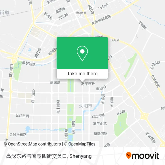 高深东路与智慧四街交叉口 map