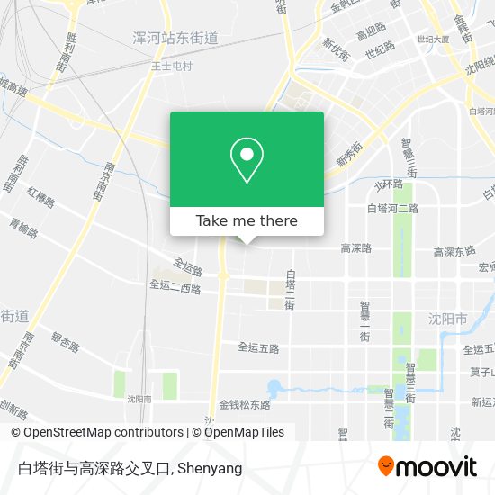 白塔街与高深路交叉口 map